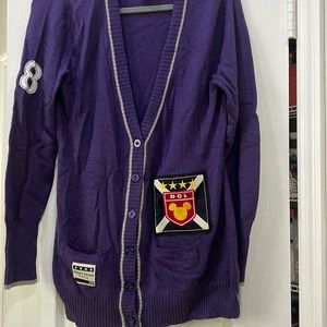 DCL  Size L blue long sweater with buttons